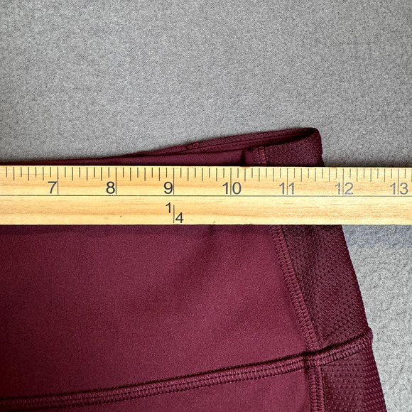 Lululemon Size 4 Wunder Under High Rise Mesh Tight 27" Garnet Burgundy Purple - Picture 5 of 9